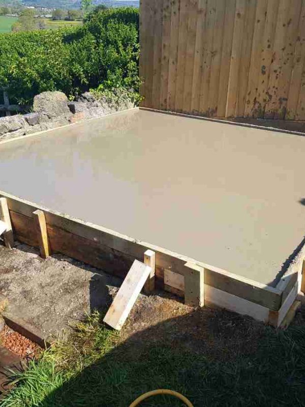 shed base concrete